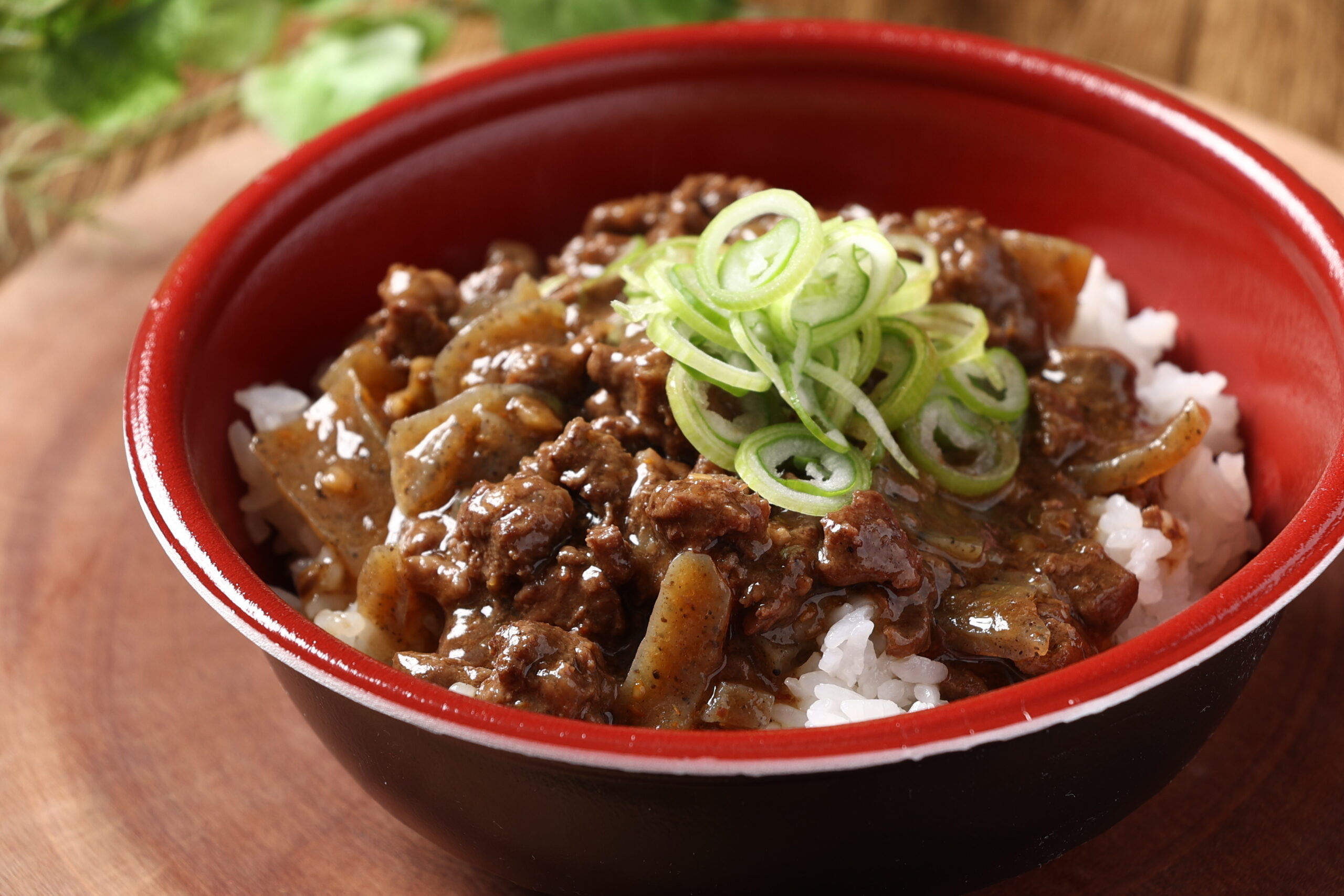 鹿肉煮込み丼